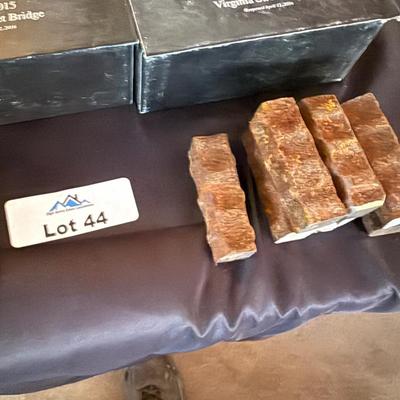 Collection of Iron Pieces from Virginia Street Bridge 1905-2015 - 6 in boxes rest loose
