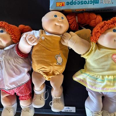 3 Vintage Cabbage Patch/Cabbage Patch Kids Dolls