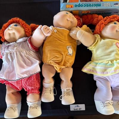 3 Vintage Cabbage Patch/Cabbage Patch Kids Dolls