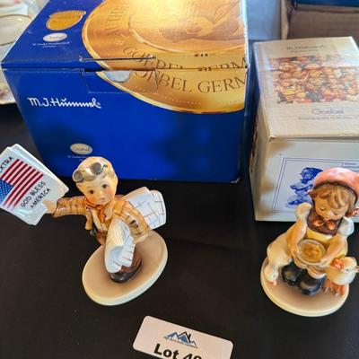 Goebel / Hummels "We Stand Proud" & "Be Patient" w/boxes