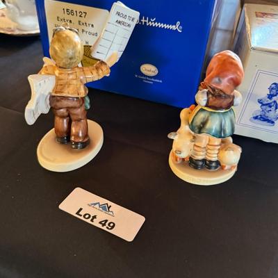 Goebel / Hummels "We Stand Proud" & "Be Patient" w/boxes