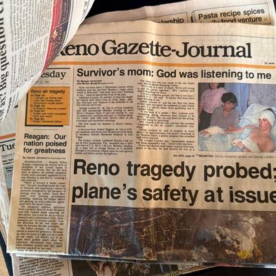 Collection of old Reno Gazette Newspapers - Ephemera