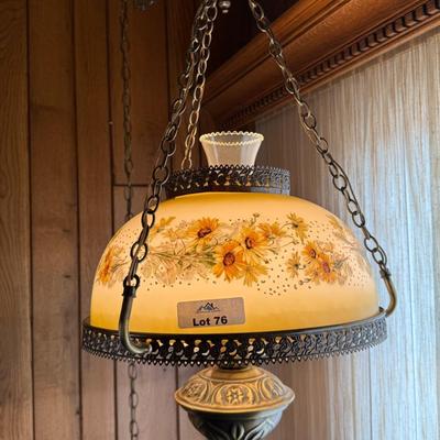 Vintage Hanging on Swag Lamp/light fixture on Chain