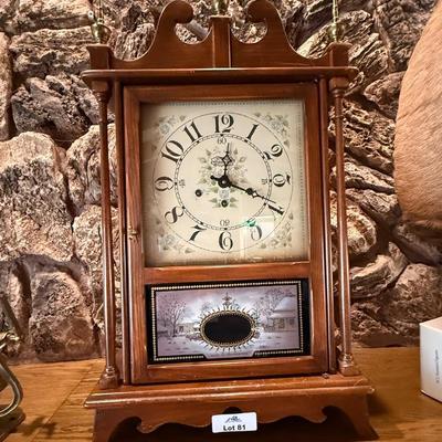 Vintage New England Clock Co. 8-Day Mantle Clock - Works