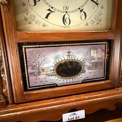 Vintage New England Clock Co. 8-Day Mantle Clock - Works