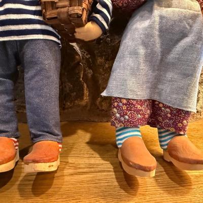 Pair of Vintage French Looking Couple Dolls