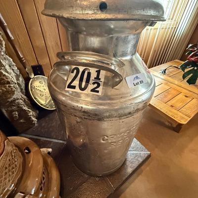 Crystal Milk of Sacramento - Metal Milk Jug