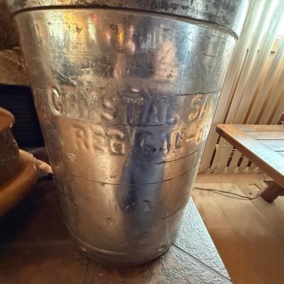 Crystal Milk of Sacramento - Metal Milk Jug