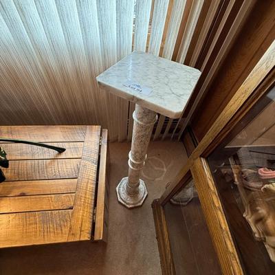 Marble 36” Tall Pedestal w/small square top