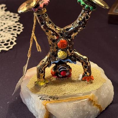 Ron Lee Handstand Clown on rock base from 1983