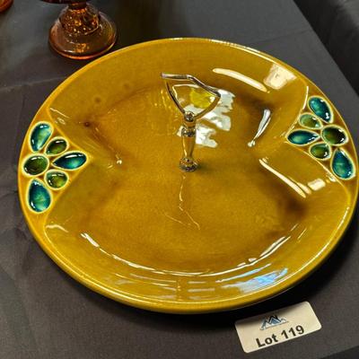 Vintage Ceramic serving Tray #693 California Pottery USA