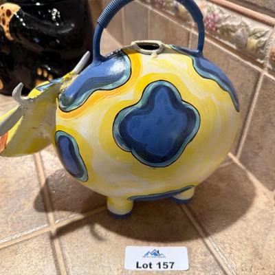 Decorative Metal Cow shaped Watering Can/Teapot