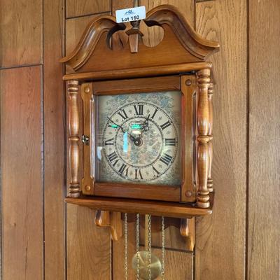 New England Clock Co. Wall Clock - Works/Chimes - Pendulum & weights