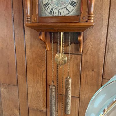 New England Clock Co. Wall Clock - Works/Chimes - Pendulum & weights