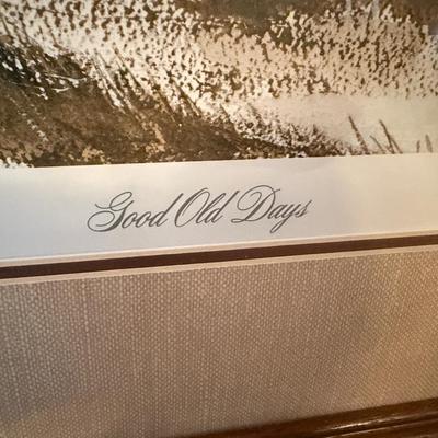 Clint Reneson “Good Old Days” hunting signed & #’d piece