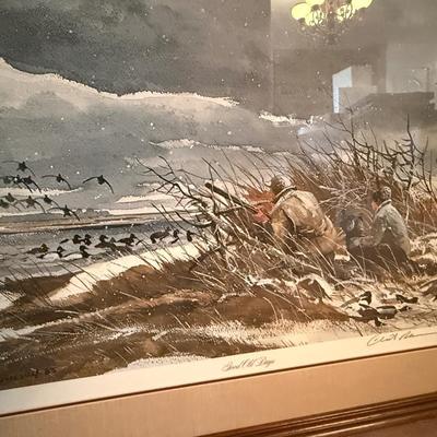 Clint Reneson “Good Old Days” hunting signed & #’d piece