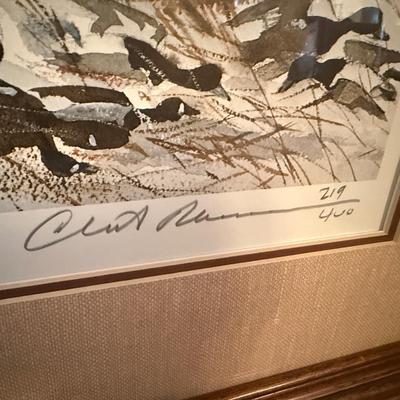 Clint Reneson “Good Old Days” hunting signed & #’d piece