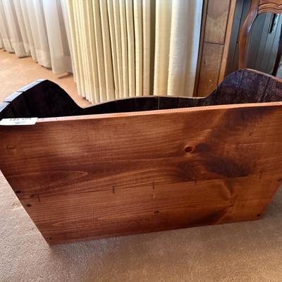 Wood & Metal cut Barrel decorative/storage piece