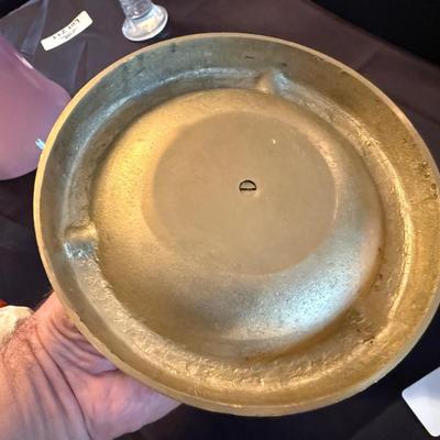 Vintage Brass Ashtray with horse centerpiece