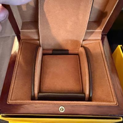 2 Breitling Wood Watch Boxes with Exterior Boxes