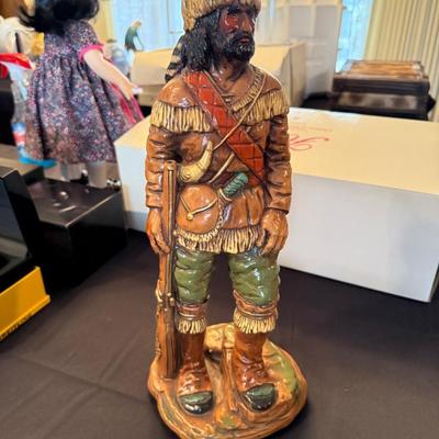 1975 Progressive Art Productions ceramic hunter figure