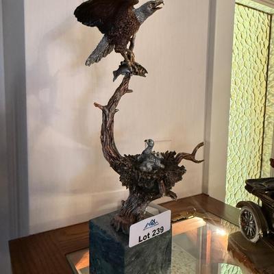 Tall Bronze Eagle bring fish back to Nest - “Sunday Brunch” by Katie Cantrel