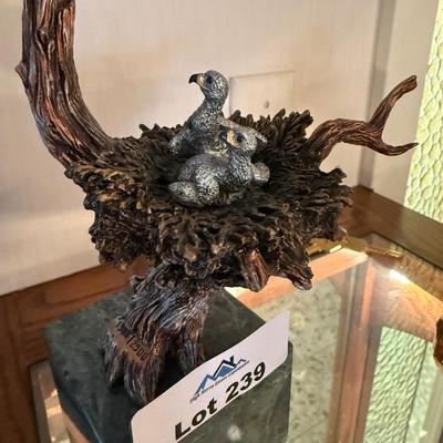 Tall Bronze Eagle bring fish back to Nest - “Sunday Brunch” by Katie Cantrel