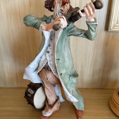 Capodimonte ceramic clown figure