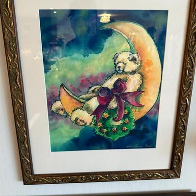 3 signed & framed Watercolors by Martin & Delia Bowman