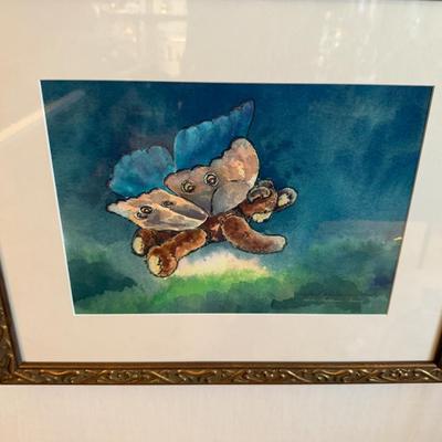 3 signed & framed Watercolors by Martin & Delia Bowman
