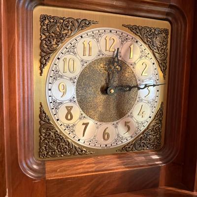 New England Clock Co. Wall Grandfather Clock w/manual