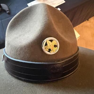Stetson size 7-1/2 brown Boy Scout Wool New Hat