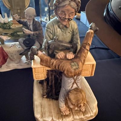 3 Capodimonte Style porcelain figures