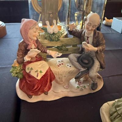 3 Capodimonte Style porcelain figures