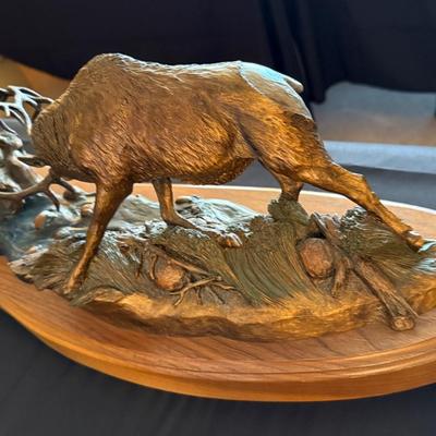 Bronze “Battle at Timber Creek” by Rick Terry #243/1500