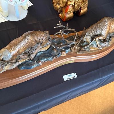 Bronze “Battle at Timber Creek” by Rick Terry #243/1500