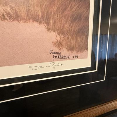 Wood framed titled “3 Amigos” by Joanne Graham #8/100 AP
