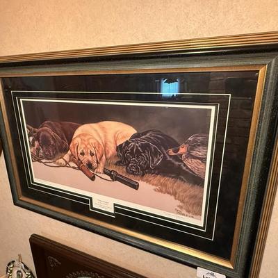 Wood framed titled “3 Amigos” by Joanne Graham #8/100 AP
