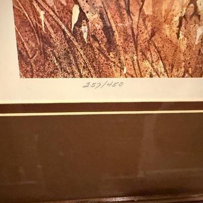 Lyle Ball framed Barn & Windmill Art #257/450
