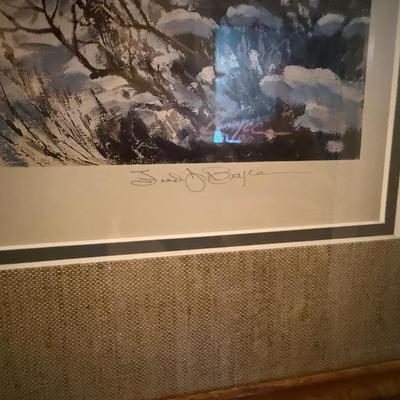 Framed Fred Boyce Native American #12/500 print
