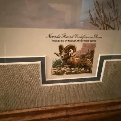 Framed Fred Boyce Native American #12/500 print