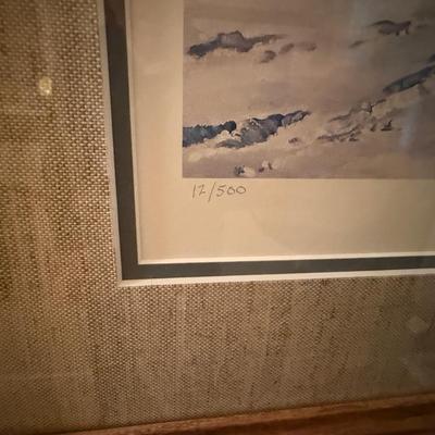 Framed Fred Boyce Native American #12/500 print