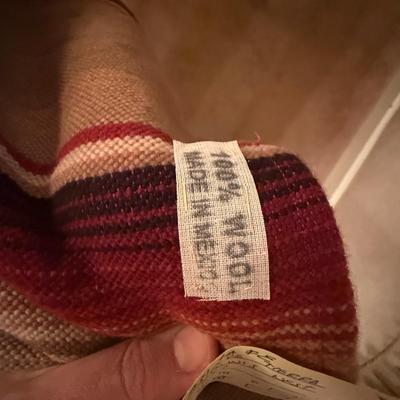 Native American 100% wool blanket - Sante Fe design