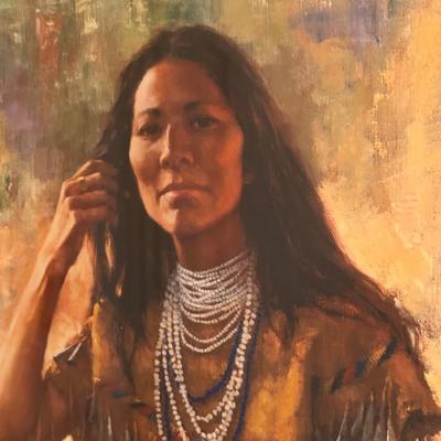 Nicely framed “Isdzan - Apache Woman” by Howard Terpning - signed & numbered