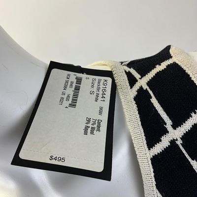 600 New with Tag ST. JOHN Knit Top with Black Knit Top