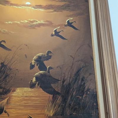 Vintage Original Painting Signed Collins Approx 32" x 43 1/2"