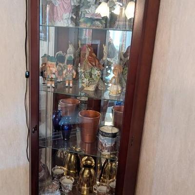Lighted Corner Curio Cabinet 72" Tall