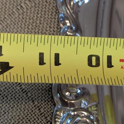 Vintage Serving Plates 1 - J. Reichhart Silver Plate Rim West Germany