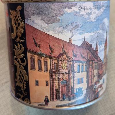 Empty Vintage E Otto Schmidt & Haeberlein Metzger Nuernberg Elisen Gingerbread Silver Tins
