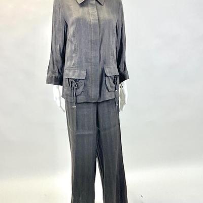 602 New with tag YANSI FUGEL Linen 2pc Pant Set